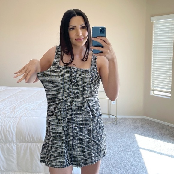 Free People Tweed Mini Dress - Picture 4 of 13